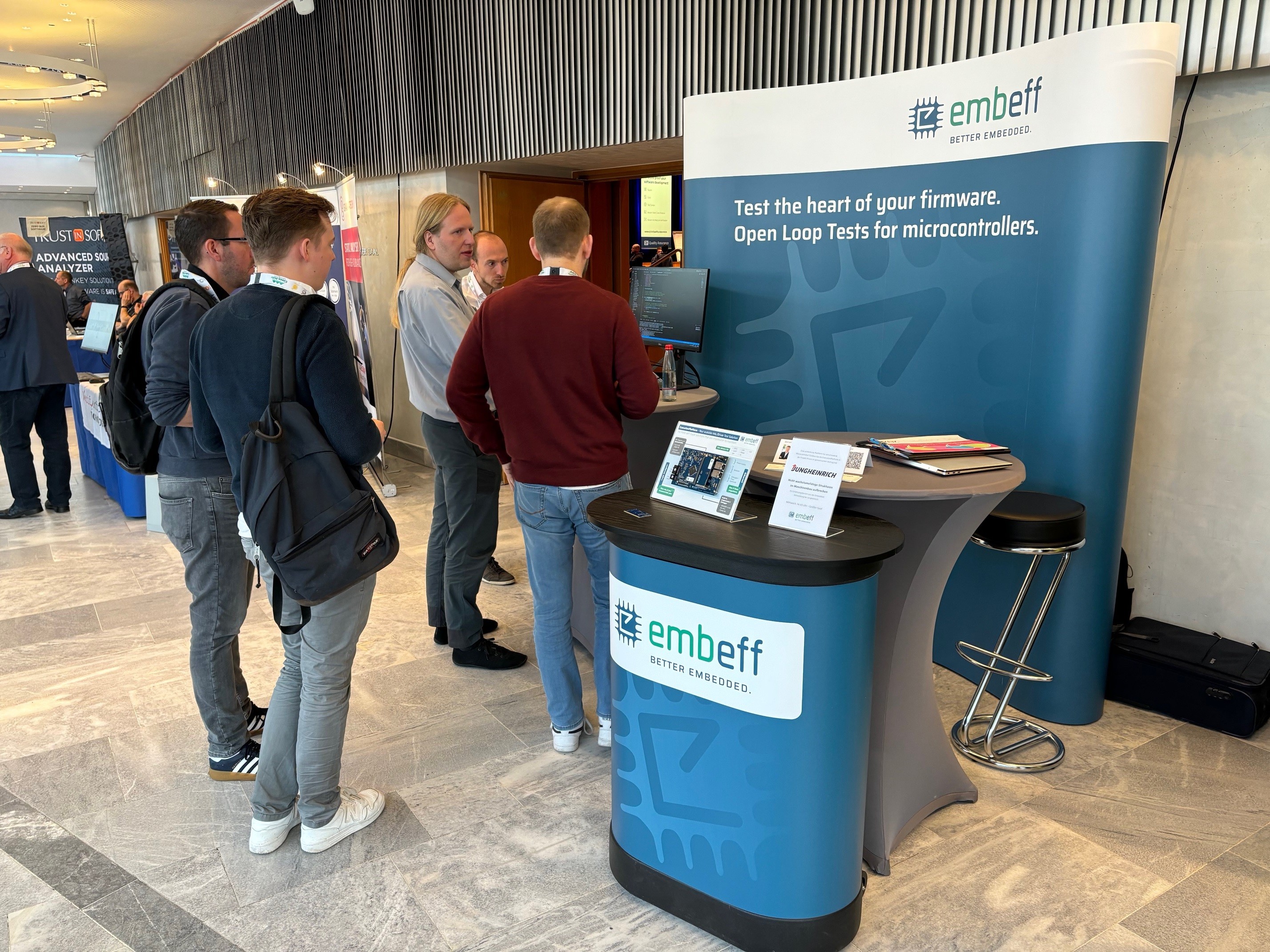 Our booth at the ESE Congress in December 2023